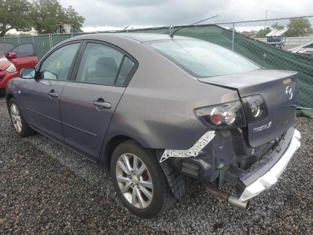 JM1BK32F381853665 - 2008 MAZDA 3 I GRAY photo 2