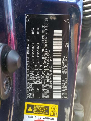 5TDJKRFH4FS216150 - 2015 TOYOTA HIGHLANDER XLE Mavi foto 13