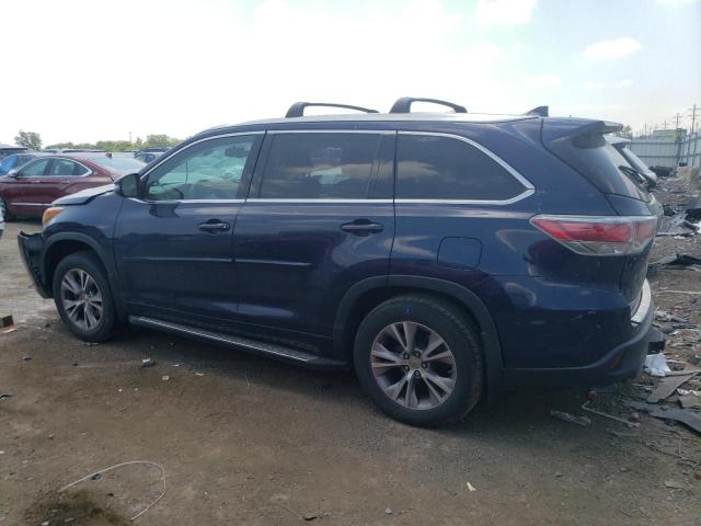 5TDJKRFH4FS216150 - 2015 TOYOTA HIGHLANDER XLE Mavi foto 2