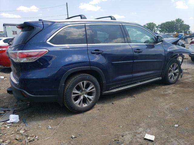 5TDJKRFH4FS216150 - 2015 TOYOTA HIGHLANDER XLE Mavi foto 3