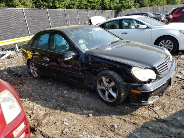 WDBRF40J05F725431 - 2005 MERCEDES-BENZ C 230K SPORT SEDAN BLACK photo 4