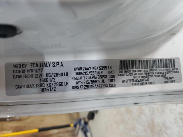 ZFBERFAB5J6K19410 - 2018 RAM PROMASTER 白色 照片 14