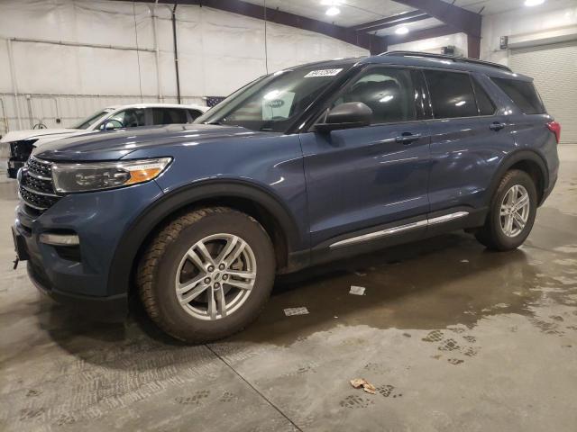 1FMSK8DH6LGC69810 - 2020 FORD EXPLORER XLT BLUE photo 1