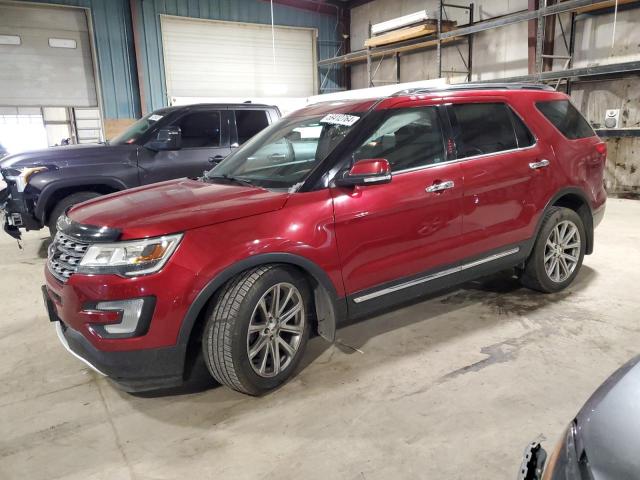 1FM5K8F87GGC50098 - 2016 FORD EXPLORER LIMITED RED photo 1