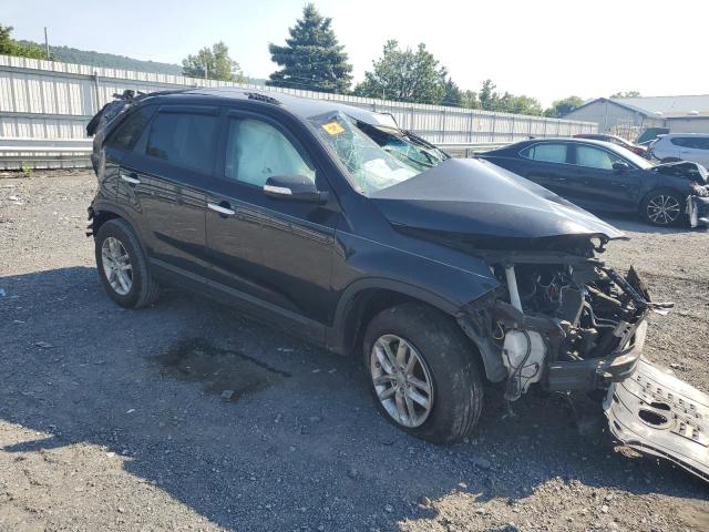 5XYKT3A62FG567687 - 2015 KIA SORENTO LX BLACK photo 4