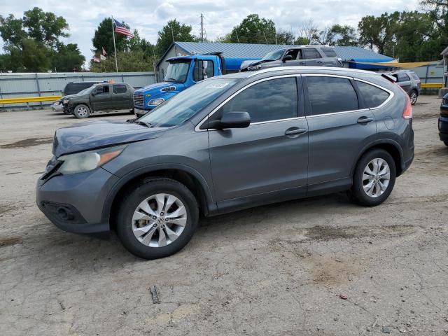 5J6RM4H71EL111645 - 2014 HONDA CR-V EXL GRAY photo 1