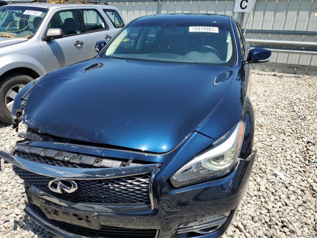 JN1BY1PP7JM330113 - 2018 INFINITI Q70L 3.7 LUXE BLUE photo 5