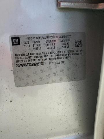 2G4GK5EX3E9205722 - 2014 BUICK REGAL 银色 照片 12