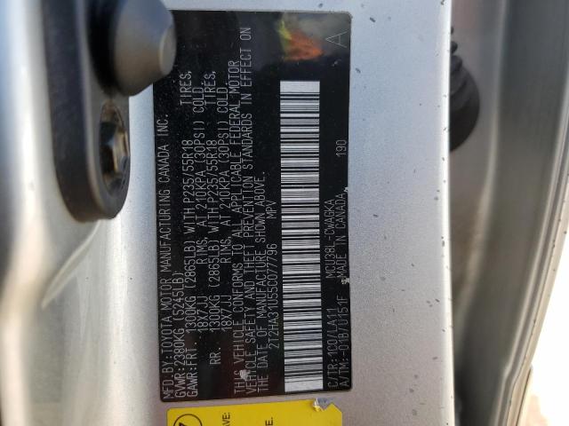 2T2HA31U55C077796 - 2005 LEXUS RX 330 SILVER photo 13