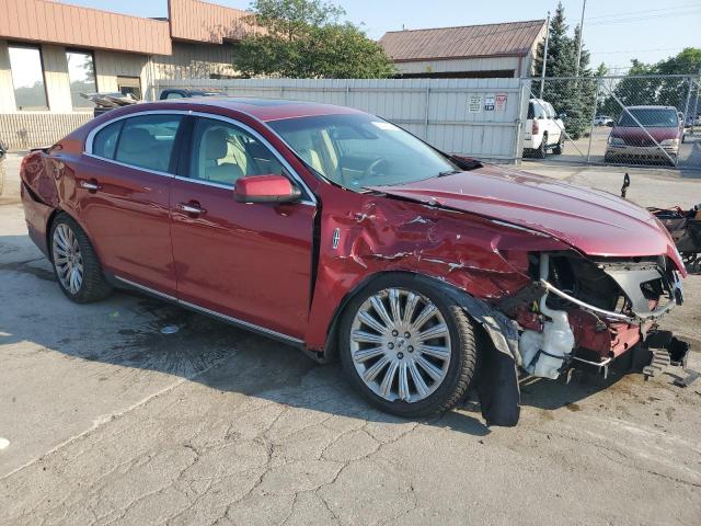 1LNHL9EK4DG611537 - 2013 LINCOLN MKS MAROON photo 4