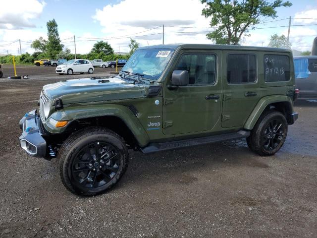 1C4RJXP66RW157081 - 2024 JEEP WRANGLER SAHARA 4XE GREEN photo 1