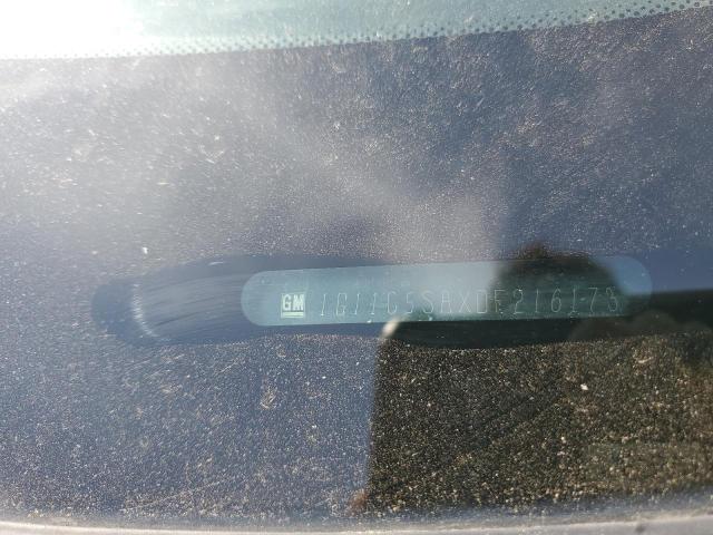 1G11C5SAXDF216173 - 2013 CHEVROLET MALIBU 1LT CHARCOAL photo 12