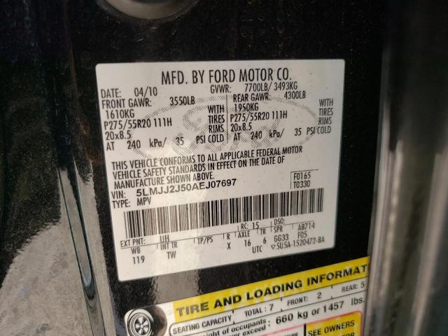 5LMJJ2J50AEJ07697 - 2010 LINCOLN NAVIGATOR 黑色 照片 14