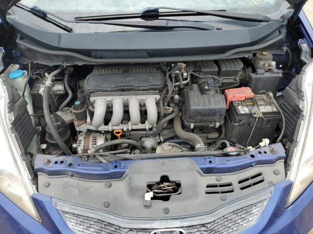 JHMGE8H54BC024199 - 2011 HONDA FIT SPORT BLUE photo 11