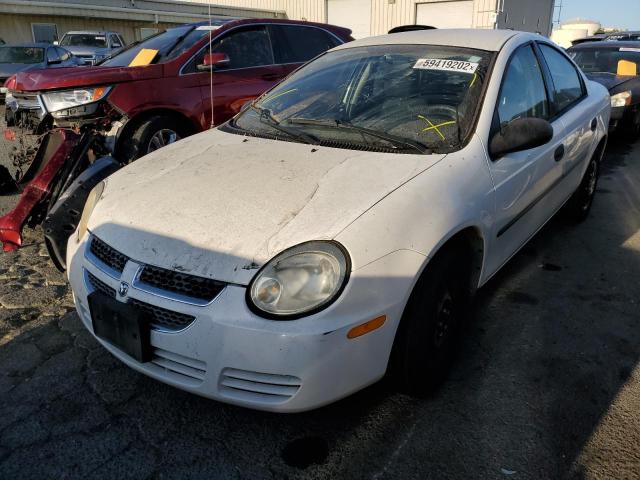 1B3ES26C85D223255 - 2005 DODGE NEON BASE WHITE photo 2