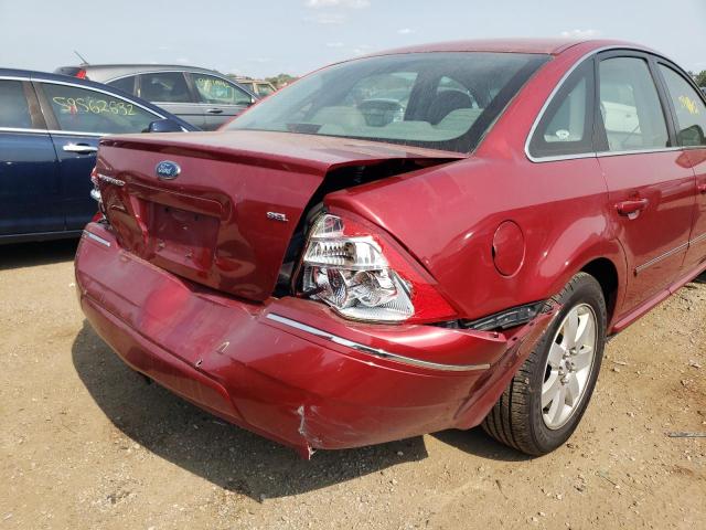 1FAHP24136G156682 - 2006 FORD FIVE HUNDR SEL RED photo 9