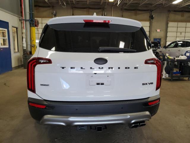 5XYP5DHC5LG085633 - 2020 KIA TELLURIDE SX WHITE photo 6