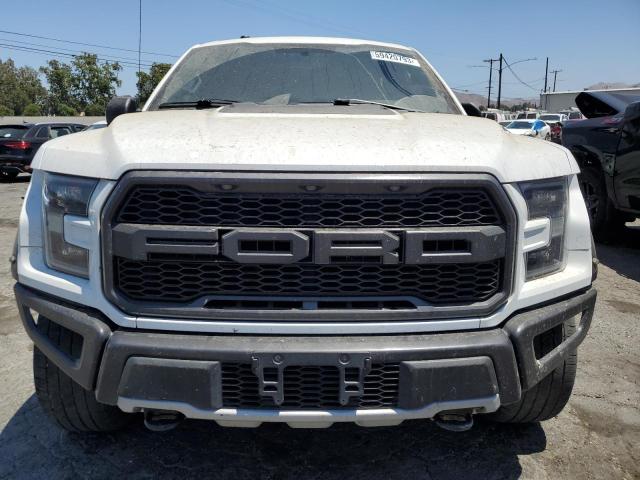 1FTFW1RG8JFE60598 - 2018 FORD F150 RAPTOR WHITE photo 5