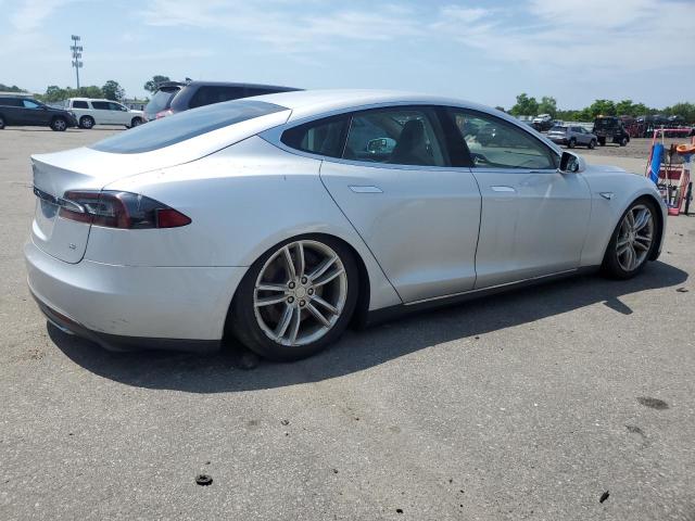 5YJSA1DN3DFP13001 - 2013 TESLA MODEL S SILVER photo 3