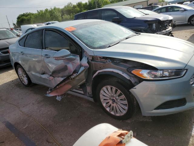 3FA6P0LU3ER217429 - 2014 FORD FUSION SE HYBRID BLUE photo 4