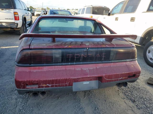 1G2PG1192HP209504 - 1987 PONTIAC FIERO GT BURGUNDY photo 6