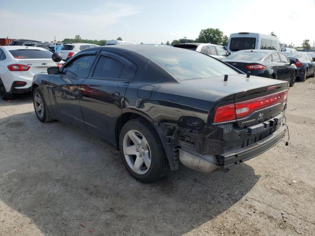 2C3CDXAGXCH230641 - 2012 DODGE CHARGER POLICE BLACK photo 2