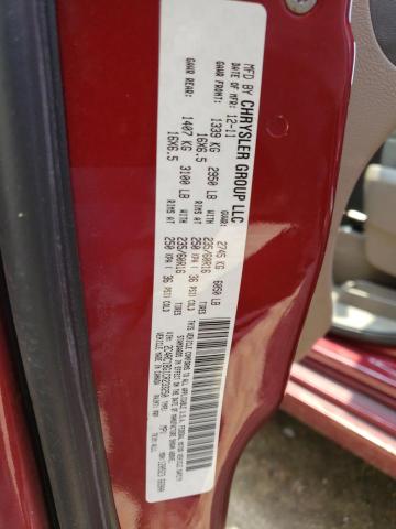 2C4RC1BG1CR233250 - 2012 CHRYSLER TOWN & COU TOURING 勃艮第红 照片 13