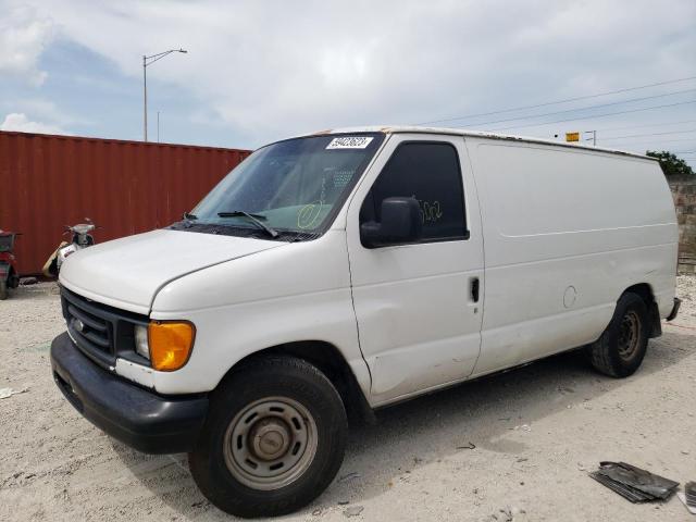 1FTRE14W86DB38027 - 2006 FORD ECONOLINE E150 VAN WHITE photo 1