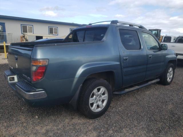 2HJYK165X6H501001 - 2006 HONDA RIDGELINE RTL BLUE photo 3