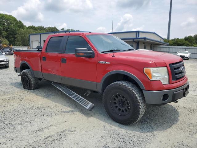 1FTFW1EV7AFA79894 - 2010 FORD F150 SUPERCREW RED photo 4