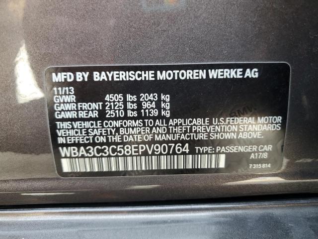 WBA3C3C58EPV90764 - 2014 BMW 320 I XDRIVE BROWN photo 12