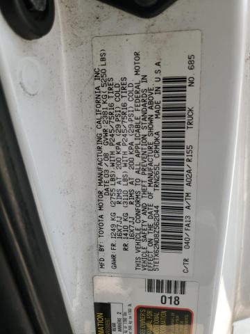 5TETX62N08Z562044 - 2008 TOYOTA TACOMA PRERUNNER ACCESS CAB WHITE photo 12