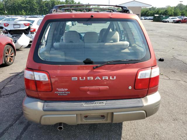 JF1SF65561H739882 - 2001 SUBARU FORESTER S წითელი ფოტო 6