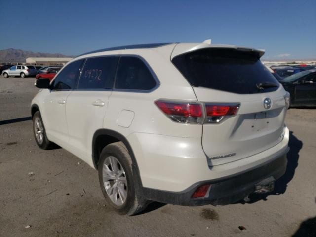 5TDJKRFH3FS150657 - 2015 TOYOTA HIGHLANDER XLE 白色 照片 3