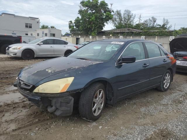 1HGCM56604A061652 - 2004 HONDA ACCORD EX BLUE photo 1