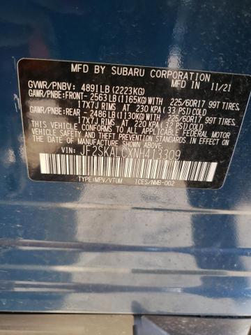 JF2SKALCXNH413309 - 2022 SUBARU FORESTER WILDERNESS BLUE photo 14