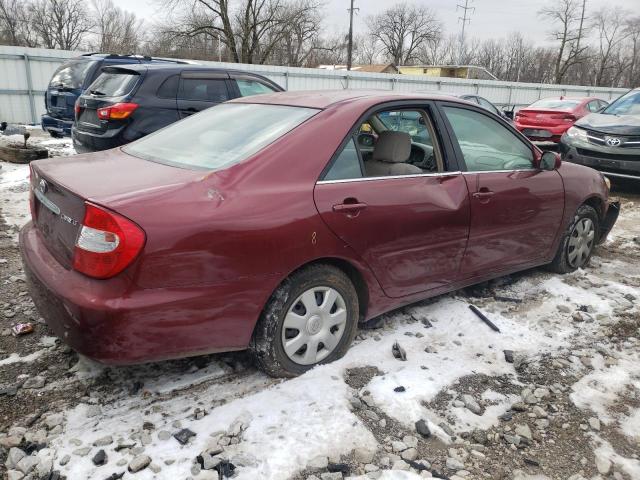 4T1BE32K23U133829 - 2003 TOYOTA CAMRY LE RED photo 4