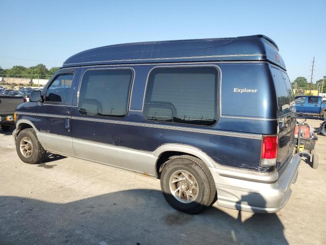 1FDRE14L71HA60388 - 2001 FORD ECONOLINE E150 VAN BLUE photo 2