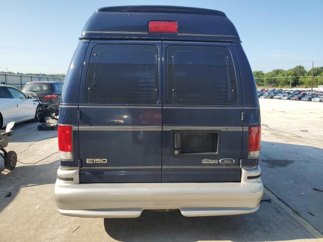 1FDRE14L71HA60388 - 2001 FORD ECONOLINE E150 VAN BLUE photo 6