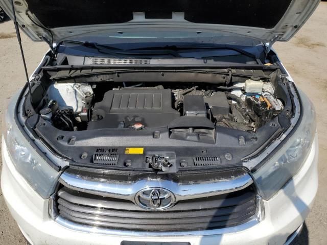 5TDJKRFH8GS282752 - 2016 TOYOTA HIGHLANDER XLE თეთრი ფოტო 12