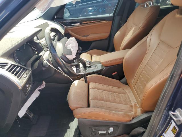 5UXTS3C56J0Z00532 - 2018 BMW X3 XDRIVEM40I BLUE photo 7