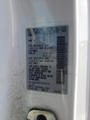 3N63M0ZN5FK709733 - 2015 CHEVROLET CITY EXPRE LT 白色 照片 14