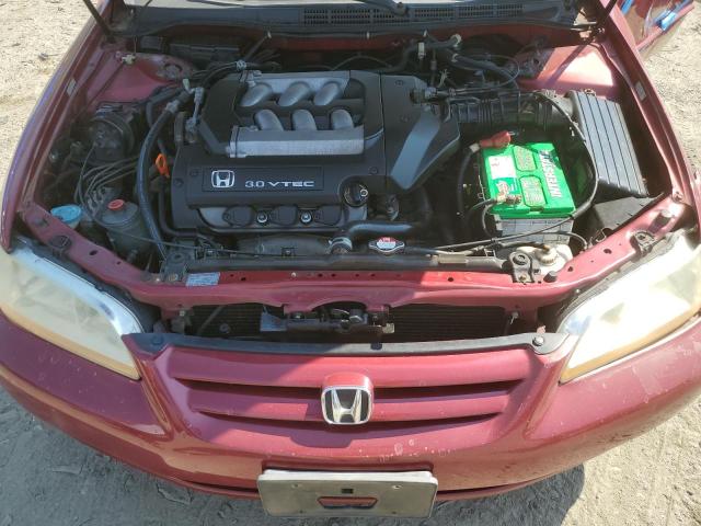 1HGCG16552A048108 - 2002 HONDA ACCORD EX RED photo 11