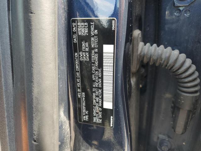 YV1622FS5C2141206 - 2012 VOLVO S60 T5 BLUE photo 12