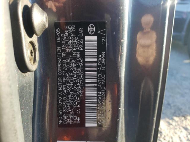 JTKDE177260070662 - 2006 TOYOTA SCION TC 灰色 照片 12