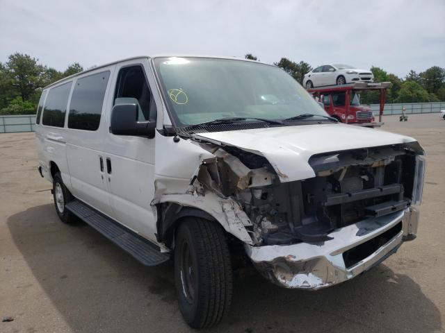 1FBSS3BL0EDB21157 - 2014 FORD ECONOLINE E350 SUPER DUTY WAGON WHITE photo 1