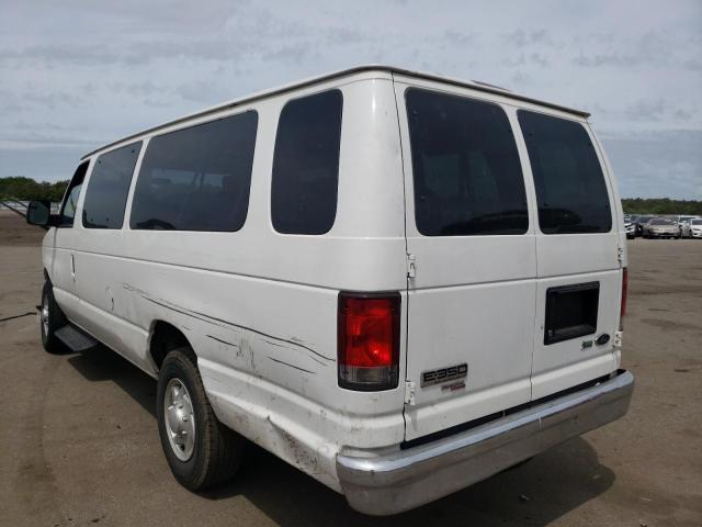 1FBSS3BL0EDB21157 - 2014 FORD ECONOLINE E350 SUPER DUTY WAGON WHITE photo 3