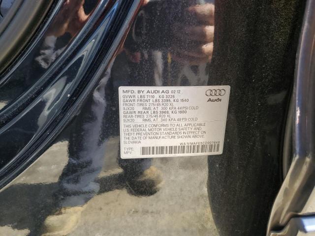 WA1VMAFE5CD007648 - 2012 AUDI Q7 PRESTIGE 黑色 照片 13