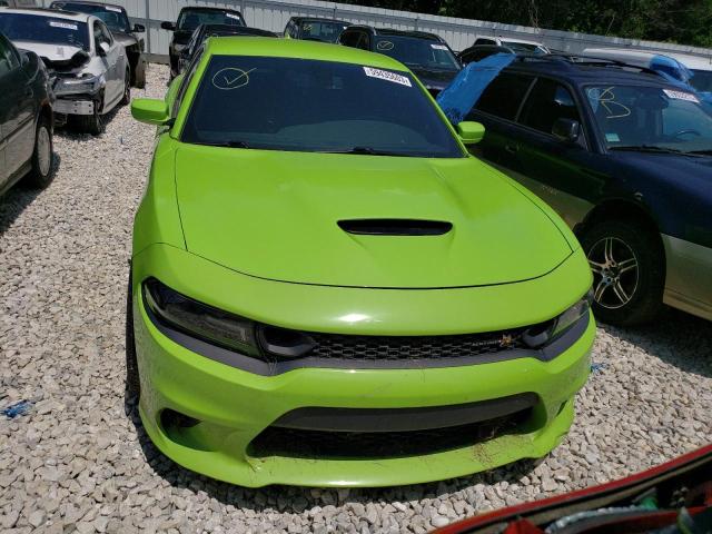 2C3CDXGJXKH678332 - 2019 DODGE CHARGER SCAT PACK GREEN photo 5