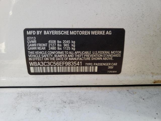 WBA3C3C56EF983541 - 2014 BMW 320 I XDRIVE WHITE photo 12